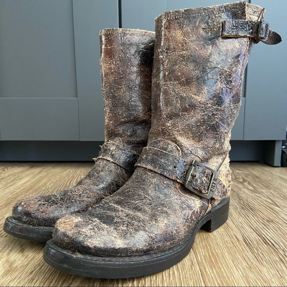 SALE! Frye | Distressed Leather Boot | Size 6